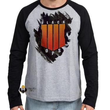 Imagem de Camiseta Manga Longa blusa Call of Duty  Black Ops - Empório Dutra, P 