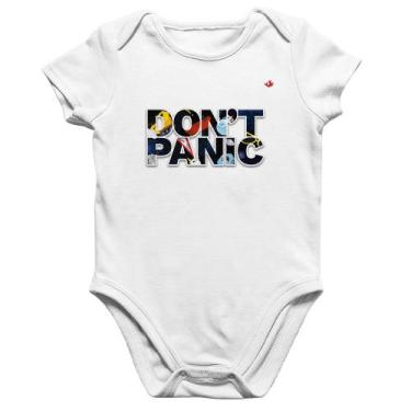 Imagem de Body Bebê Algodão Don't panic - Foca na Moda, Branco, GG