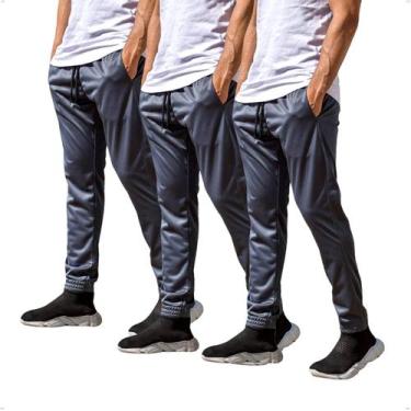 Imagem de  Kit 3 Calças Jogger Masculina Helanca Skinny   - BEN20 PREMIUM, GG, C