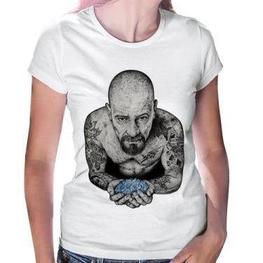 Imagem de Baby Look Walter White Tattoo Heisenberg - Foca na Moda, Branco, M