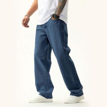 Imagem de Calça Bag Jeans Balão Carpenter corte Reto Larga - Kouck Urban, Jeans 