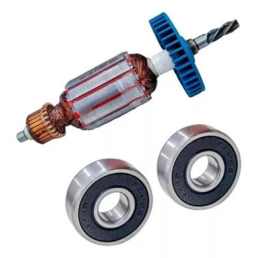 Imagem de Induzido + Rolamento P/ Furadeira Makita Hp1630/1631 - 220v - Bolte