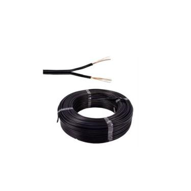Imagem de 50 metros cordão de fio paralelo 0,50mm 2  8 awg preto - Geral