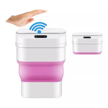 Imagem de Lixeira Com Sensor Automatica Retratil Rosa - Yepp 2116