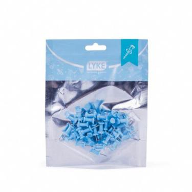 Imagem de Alfinete Taça Colorido 50 Unidades LYKE, Azul Pastel