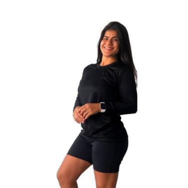 Imagem de Camiseta Manga Longa Dryfit Academia tamanho P - SWG