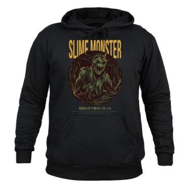 Imagem de Moletom Unissex Canguru Monster - Surprass, Preto, GG