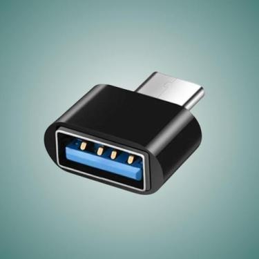Imagem de Kit Cabo Adaptador USB Tipo C 3.0 2.0 Otg Para Pendrive Celular Tablet