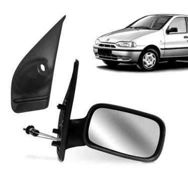 Imagem de Retrovisor Palio Siena 1996 a 2000 4 portas com acabamento - Retrovex,