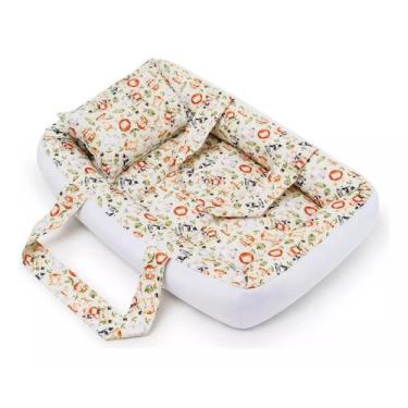 Imagem de Berço Portátil Ninho Redutor Bebê MENINO - SAFARI N13 - CLICK TUDO