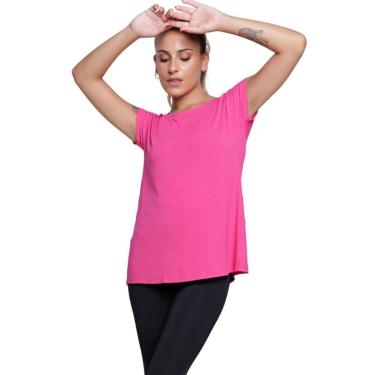 Imagem de Blusa Marcela Fitness Lisa Bella Fiore Manga Curta Roupa Para Academia Treino Moda Feminina-Feminino