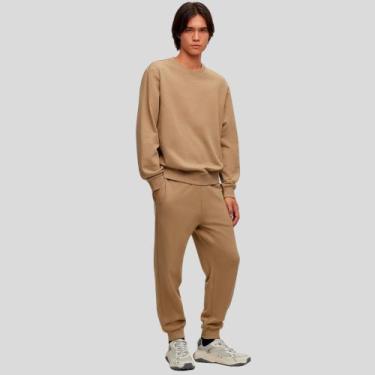 Imagem de Moletom Liso Leve Flanelado Blusa De Frio Sem Capuz Premium - Genérica