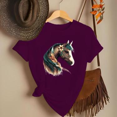 Imagem de Camiseta Feminina Country Look Country T-shirt Roça Agro Rodeio Boiade