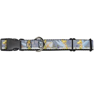 Imagem de Buckle-Down Coleira para cães martingale – Poses de jardim Sininho – 2,54 cm de largura – serve para pescoços de 38,1-66 cm – Grande