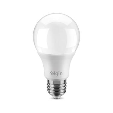 Imagem de Lâmpada Bulbo LED A60 9W 6500k Elgin Bivolt Luz Branca Fria