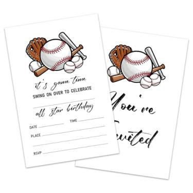 Imagem de Convites de festa de aniversário, convites de festa, convites de aniversário, festa de aniversário, convites para meninos, convites de aniversário menina, (20 unidades) com envelopes, suprimentos para