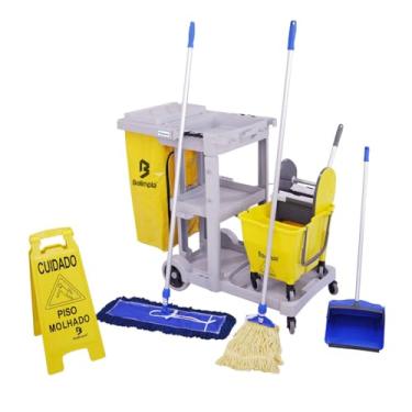 Imagem de Kit para limpeza profissional n° 3 amarelo - NYKT03 - Bralimpia