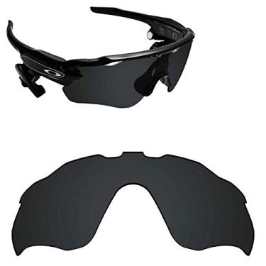 Imagem de Alphax Lentes de reposição polarizadas pretas Stealth para Oakley Radar Pace OO9333