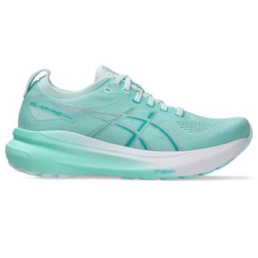 Imagem de ASICS Tênis de corrida feminino Gel-Kayano 31, Menta iluminada/prata pura, 36