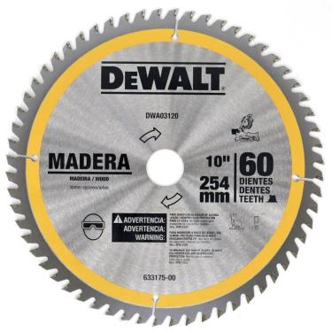 Imagem de Lâmina Serra Esquadria 10" 60 dentes DWA03120 DeWalt - Unica Unico