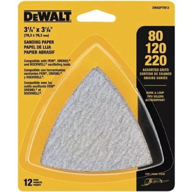 Imagem de Jogo Lixa Triangular Multiferramenta Oscilante 112/22 DWASPTRI3 Dewalt - Unica Unico