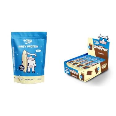 Imagem de Kit +Mu Whey Concentrado Baunilha 900g + Chocowheyfer Proteico Baunilha 300g (Display 12 unidades)