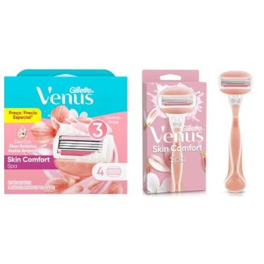 Imagem de Kit Gillette Carga Venus Spa 4 Unidades + Aparelho de Depilação Venus Spa 1 Unidade