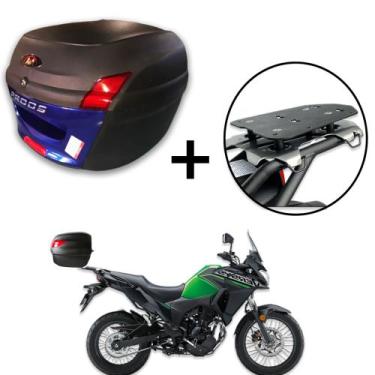 Imagem de Baú 34 litros Awa Proos com Bagageiro para VERSYS X300 2018-2023, Azul