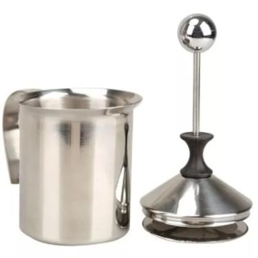 Imagem de CREMEIRA MANUAL ESPUMADOR DE LEITE ACO INOXIDAVEL 800ML