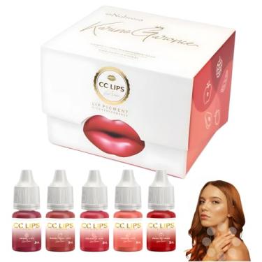 Imagem de Kit Nobreza Cc Lips 5 Cores 5ml Cada Micropigmentação Labial