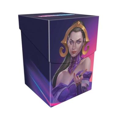 Imagem de Ultra PRO - Foundations Liliana 100+ Deck Box Dark for Magic: The Gathering, equipamento de jogos, item de colecionador, jogadores de presente, acessório premium organizador compacto, suporte seguro,