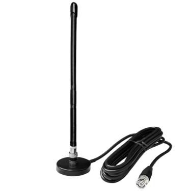 Imagem de Antena de rádio CB com conector macho PL-259 BNC 27 MHz BNC Radi Kit de antena com base magnética e cabo coaxial 3M Kit de antena CB Radi para caminhão de carro