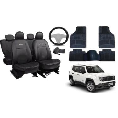 Imagem de Jeep Renegade 2015-2023: Kit Completo de Capa de Couro com Tapete e Vo