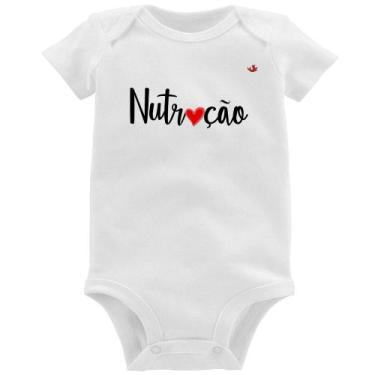 Imagem de Body Bebê Nutrição por amor - Foca na Moda, Branco, P