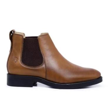 Imagem de Botina Feminina Couro Zé Botina Solado Borracha Clássica (Marrom Claro, BR, Adulto, Numérico, 34)