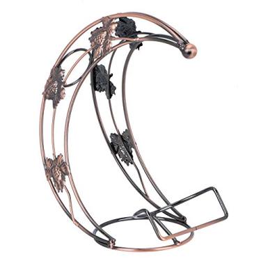 Imagem de Organizador de Suporte para Estampa de Prateleira de Vinhos de Ferro para o Hotel Caseiro, Feito de Material de Ferro de Qualidade Premium Resistente e Em Uso Antigo Cor de Bronze