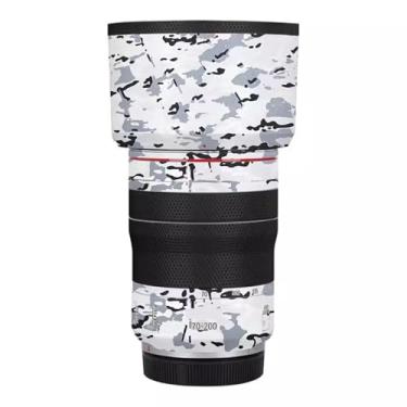 Imagem de Adesivo de corpo de lente de câmera para Canon RF 70-200 mm F4 L is USM Vinyl Wrap Film Skin Anti-Scratch Decorativo Decalque Protetor Casaco 70-200 4 (Camuflagem de Neve)