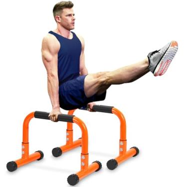 Imagem de TABEKE barra push up, barras paralelas antiderrapantes de 12 polegadas de altura e barras de imersão com alças de espuma, equipamento de calistenia resistente e sem oscilação para parada de