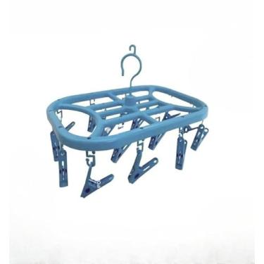 Imagem de Varal roupa íntima, dobrável, multiuso, com 16 ou 26 prendedores, calcinha, cueca, sutiã, biquíni e meias