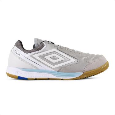 Imagem de Chuteira Futsal Umbro Adamant Master Class Pro Bump Masculina Prata  masculino