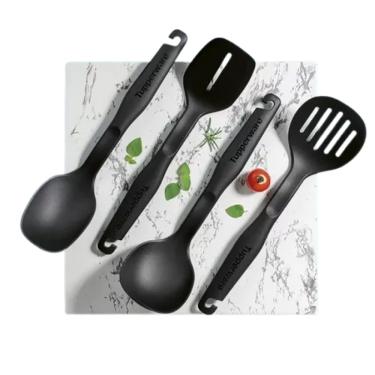 Imagem de Kit Utensílios para Preparo 5 Peças Compact Black Tupperware