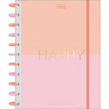 Imagem de Tilibra - Caderno Tilidisco Inteligente Capa Dura Universitário 10 Matérias Happy 160 Folhas