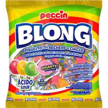 Imagem de Pirulito Blong Sour Sortido 672g - Peccin