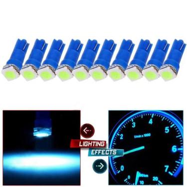 Imagem de Kit 10 Lâmpadas Led Pinguinho T5 1 Led Painel Carro Moto - Lagos Impor