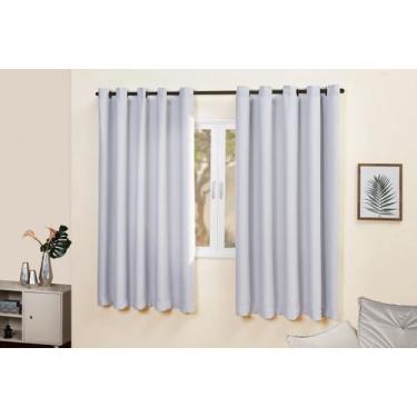 Imagem de Cortina 2,00 Largura 1,50 Altura Blackout Tecido Grosso Ilhós Tabaco -