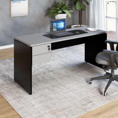 Imagem de Mesa Escritório 160cm x 70cm Pé Painel Gaveteiro 2 Gav. F5 - F5 Office