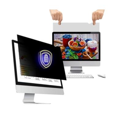 Imagem de WELINC Luz de 61 cm de largura - proporção de 16:9 - Filtro de tela de privacidade de computador para monitor widescreen - antirreflexo - Película protetora antiarranhões - Protege seus olhos do