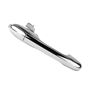 Imagem de Maçaneta Porta Externa Premium para 500 Unidade à Mão Esquerda-Robust Crome Acabar Substituição Direta Compatível Com Modelos 2012-2018 (A mão do motorista esquerdo) (Assento de passageiro na