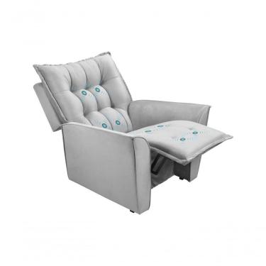 Imagem de Selena Poltrona Reclinável Com Massagem- Csr Studio Prata
