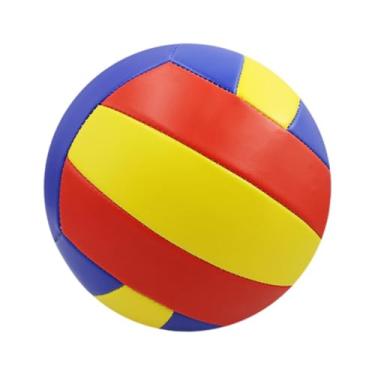 Imagem de Colaxi Volleyball Tamanho 5 Competição externa Indoor Competição Recreativa à prova d'água Vôlei de bola de bola para adultos para crianças iniciantes, Amarelo Azul Vermelho